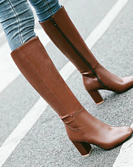 Claire | Women’s Knee-High Heeled Boots
