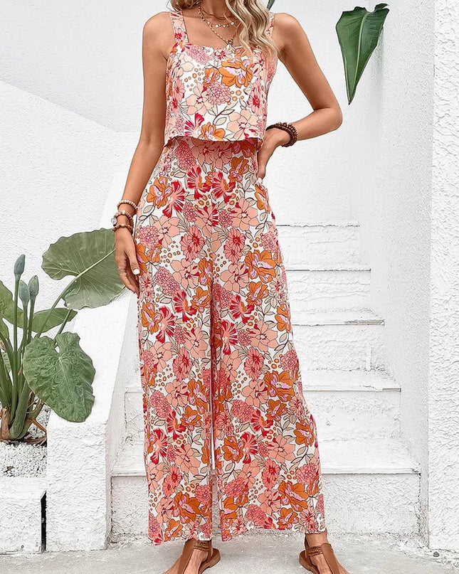 Nympha | Floral Wide-leg Jumpsuit