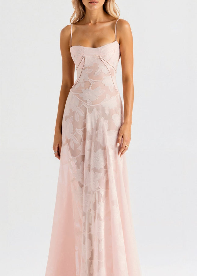 Donna | Women Wedding Guest Bustier Maxi Dress