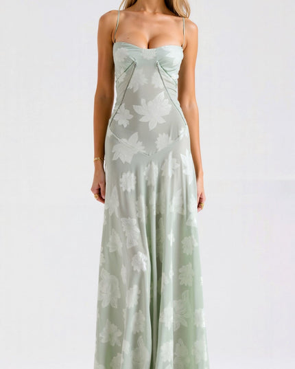 Donna | Women Wedding Guest Bustier Maxi Dress
