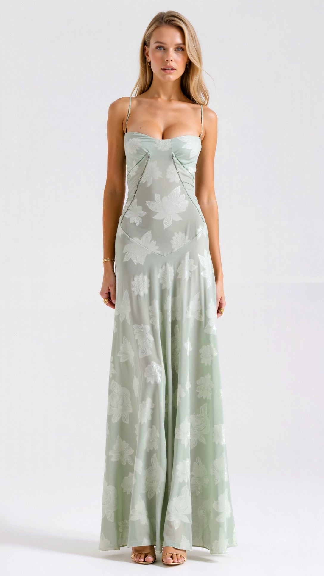 Donna | Women Wedding Guest Bustier Maxi Dress