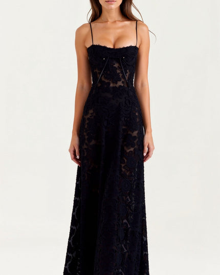Donna | Women Wedding Guest Bustier Maxi Dress