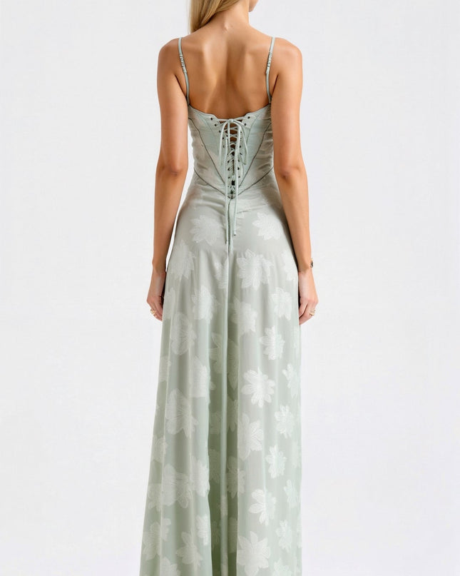 Donna | Women Wedding Guest Bustier Maxi Dress