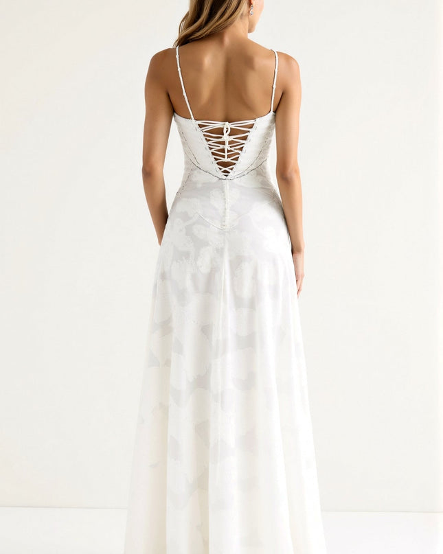 Donna | Women Wedding Guest Bustier Maxi Dress