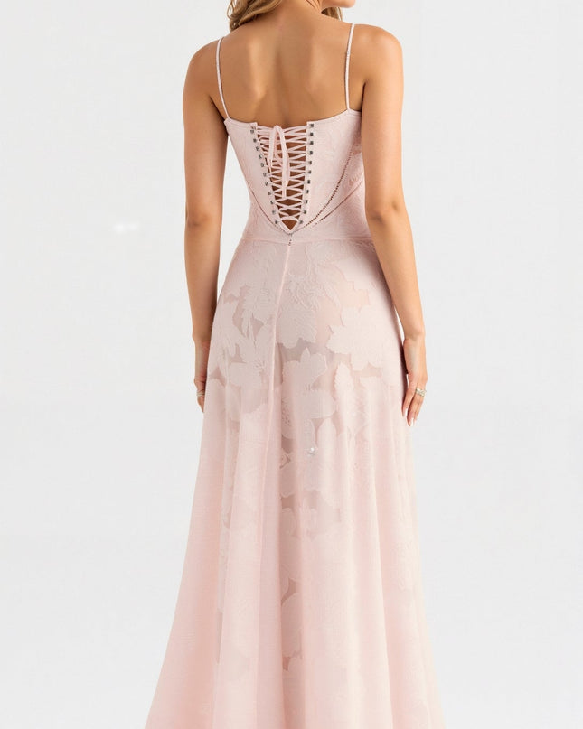 Donna | Women Wedding Guest Bustier Maxi Dress