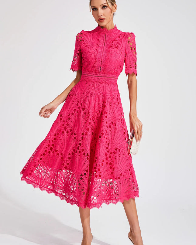 Willow | Women’s Chic Lace Midi Dress