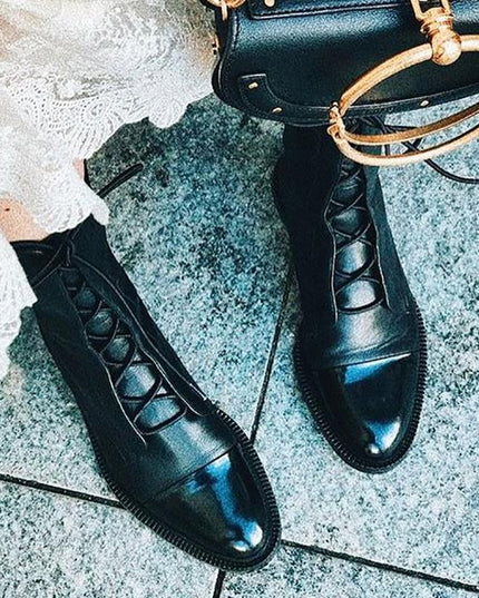 Sophia | Women’s Lace-Up Leather Ankle Boots