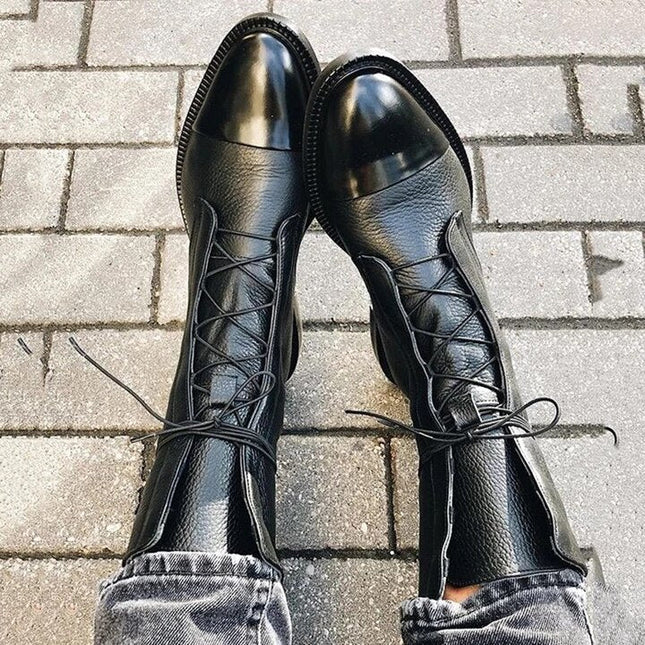 Sophia | Women’s Lace-Up Leather Ankle Boots