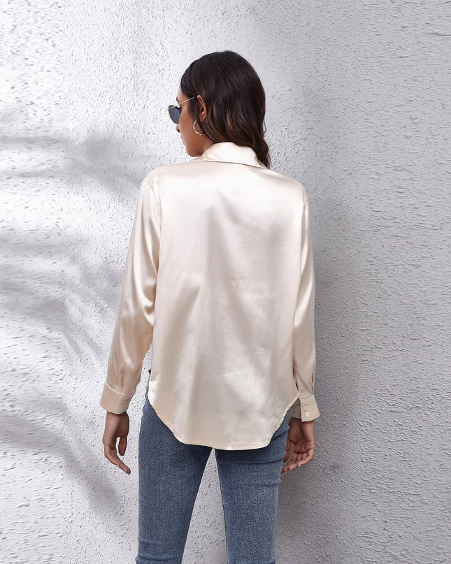 Sydney | Women’s Casual Workwear Loose Fit Satin Blouses