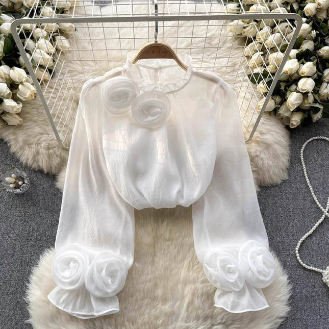 Georgia | Women’s Elegant Spring Belly Cover Blouse