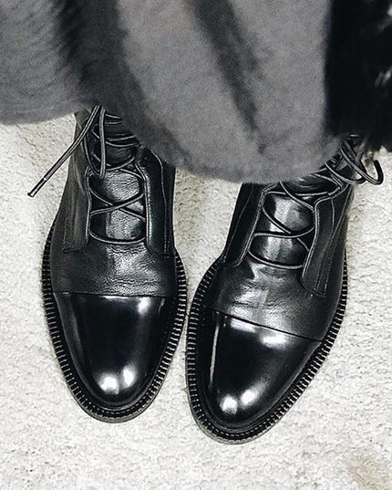 Sophia | Women’s Lace-Up Leather Ankle Boots