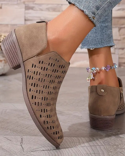 Eleanor | Women Spring Casual Cutout Ankle Boots