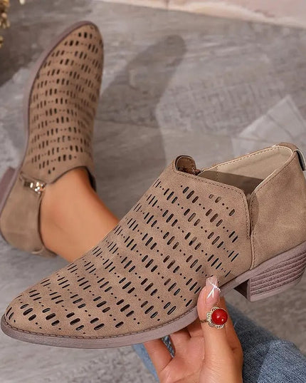 Eleanor | Women Spring Casual Cutout Ankle Boots