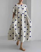White Blue Dots / S