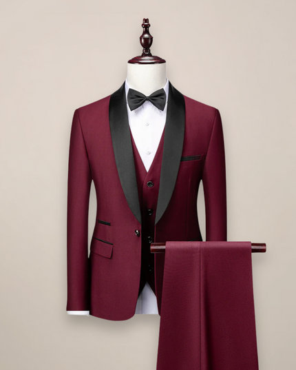 Men’s 3-Piece Slim Fit Tuxedo – Tailored Sophistication for Formal Occasions
