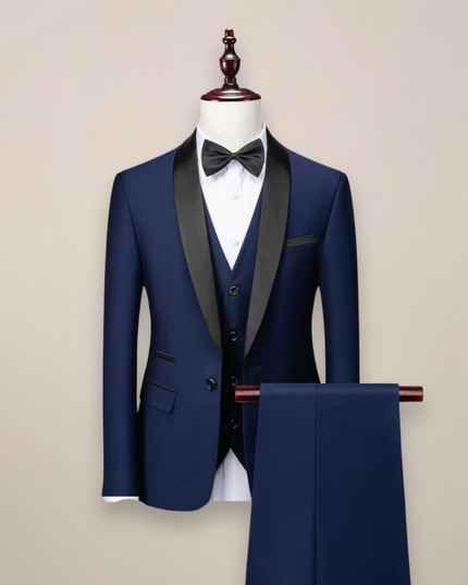 Men’s 3-Piece Slim Fit Tuxedo – Tailored Sophistication for Formal Occasions