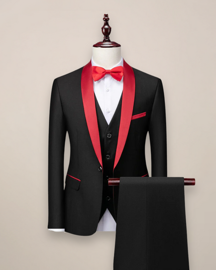 Men’s 3-Piece Slim Fit Tuxedo – Tailored Sophistication for Formal Occasions