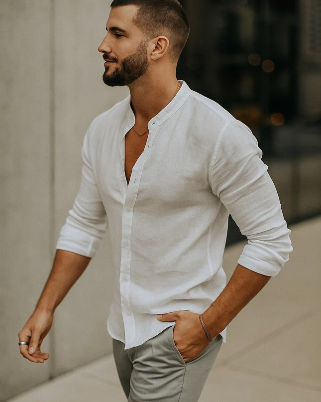 Men’s 3/4 Sleeve Casual Shirt – Relaxed Fit for Effortless Style