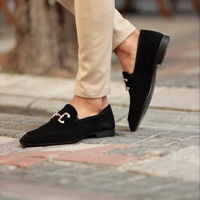 Men’s Almond Toe Horse bit Loafers – Semi-Formal Elegance