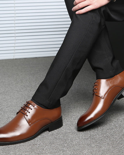 Men’s Derby Dress Shoes – Formal Lace-Up for Office & Wedding