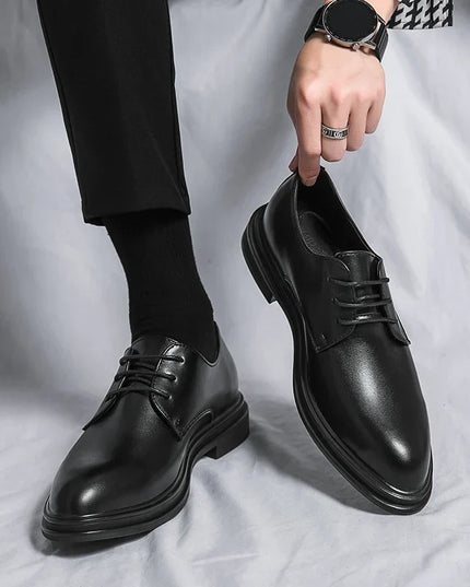 Men’s Black Patent Derby Dress Shoes – Formal Gloss Dress Foot Wear