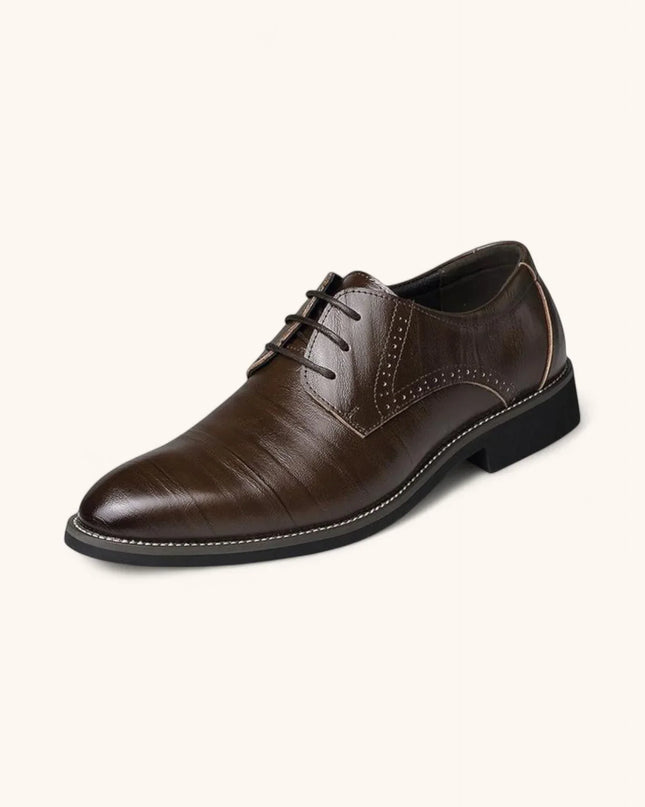 Men’s Brogue Oxford Dress Shoes – Classic Formal Elegance