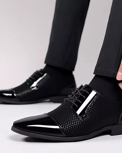 Men’s Brogue Oxford Dress Shoes – Refined Formal and Business Style