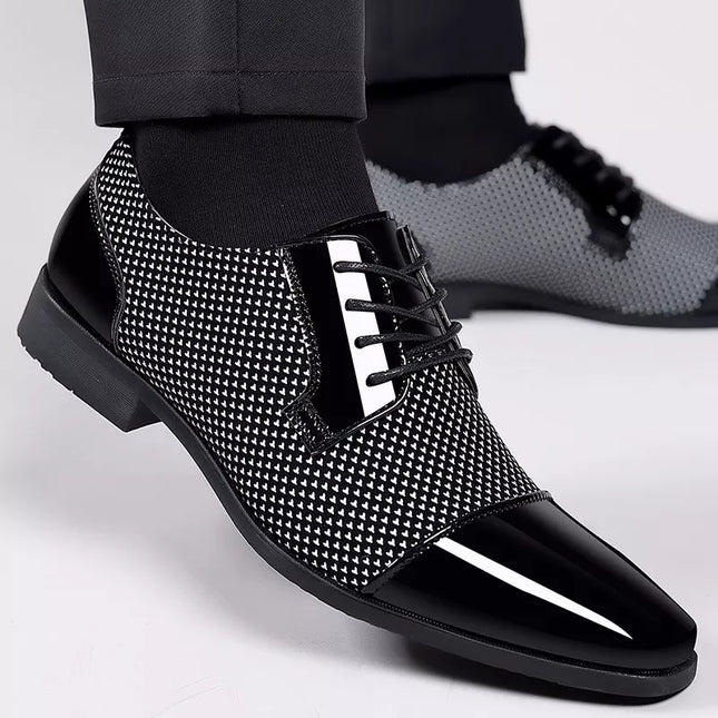 Men’s Brogue Oxford Dress Shoes – Refined Formal and Business Style