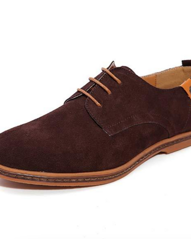 Men’s Classic Dress Shoes – Timeless Round-Toe Design with Refined Detailing