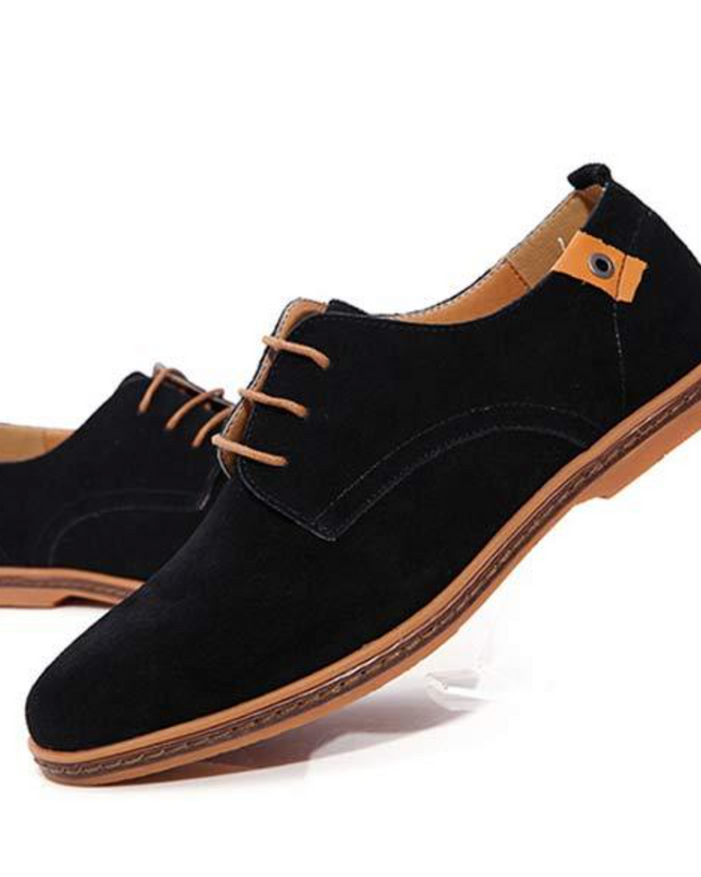 Men’s Classic Dress Shoes – Timeless Round-Toe Design with Refined Detailing