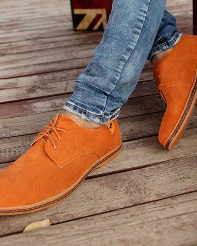 Men’s Classic Dress Shoes – Timeless Round-Toe Design with Refined Detailing