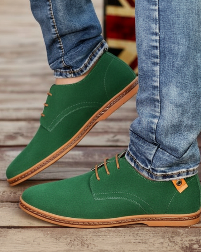 Men’s Classic Dress Shoes – Timeless Round-Toe Design with Refined Detailing