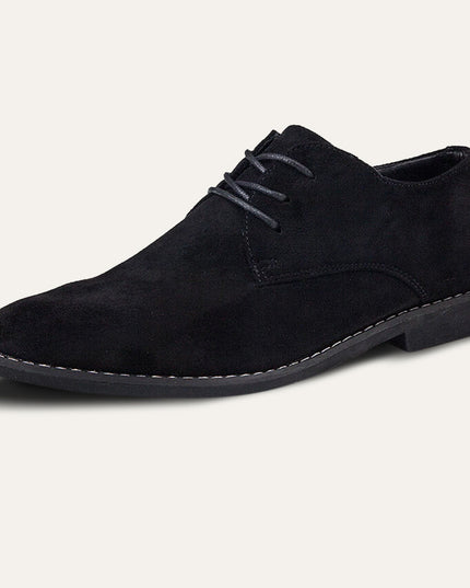 Men’s Classic Lace-Up Dress Shoes – Smart Suede Design for Weddings and Formal Occasions