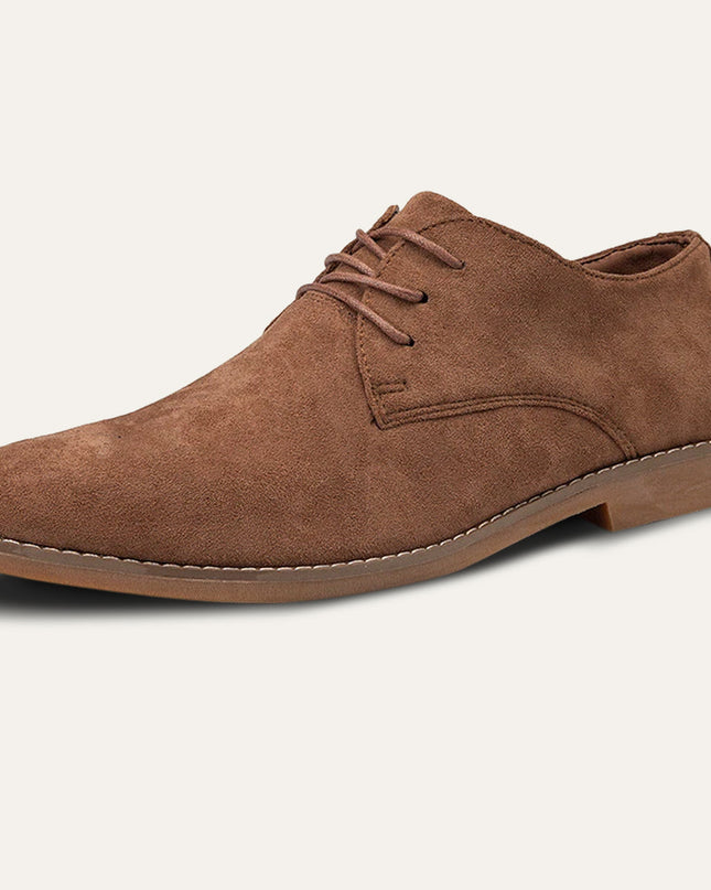 Men’s Classic Lace-Up Dress Shoes – Smart Suede Design for Weddings and Formal Occasions