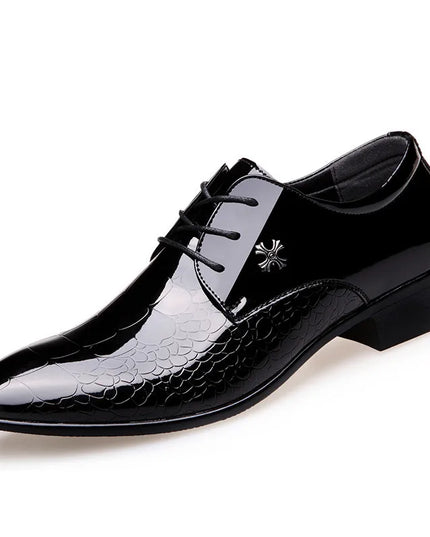 Men’s Classic Oxford Dress Shoes – Textured Finish – Formal Events & Weddings