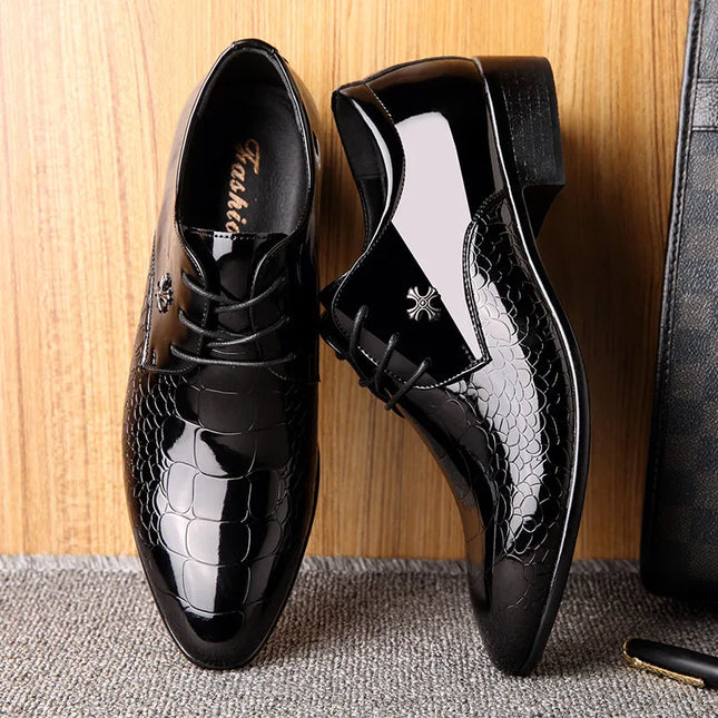 Men’s Elegance Oxford Shoes – Classic Formal Style – Polished Finish