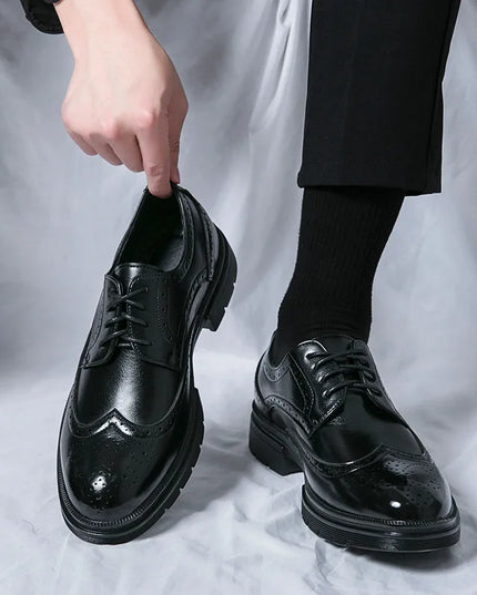 Men’s Formal Dress Shoes – Brock Cut – Rounded Toe