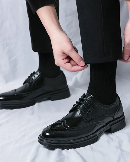 Men’s Formal Dress Shoes – Brock Cut – Rounded Toe