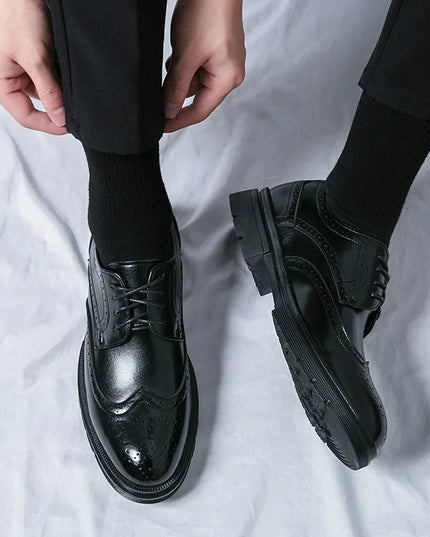 Men’s Formal Dress Shoes – Brock Cut – Rounded Toe