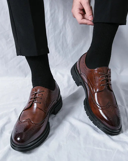 Men’s Formal Dress Shoes – Brock Cut – Rounded Toe