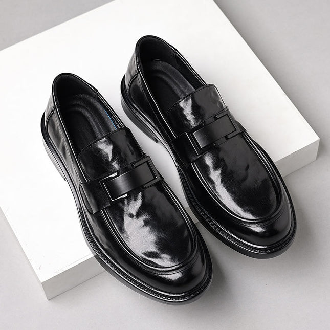 Men’s Formal Slip-On Dress Shoes – Round Toe – Polished Finish