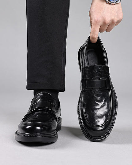 Men’s Formal Slip-On Dress Shoes – Round Toe – Polished Finish