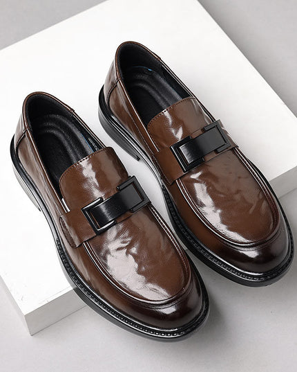 Men’s Formal Slip-On Dress Shoes – Round Toe – Polished Finish