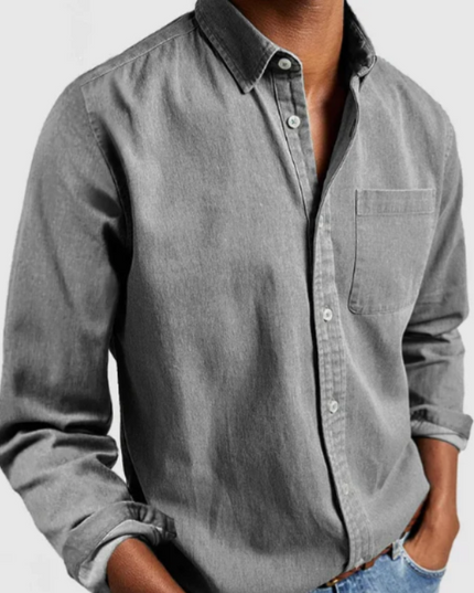 Men’s Long Sleeve Shirt – Classic Button-Down
