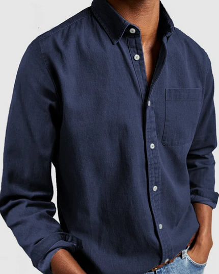 Men’s Long Sleeve Shirt – Classic Button-Down