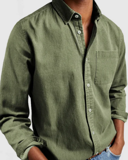 Men’s Long Sleeve Shirt – Classic Button-Down