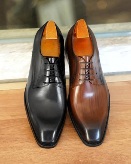 Men’s Oxford Dress Shoes – Closed Lacing – Pointed Toe