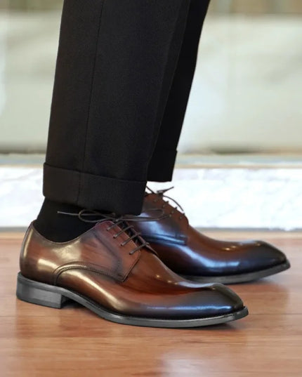 Men’s Oxford Dress Shoes – Closed Lacing – Pointed Toe