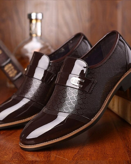 Men’s Patent Dress Shoes – Buckled Formal Foot Wear