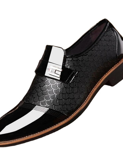 Men’s Patent Dress Shoes – Buckled Formal Foot Wear